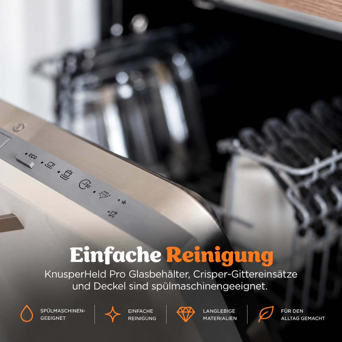 KnusperHeld PRO | 7-in-1 Glas-Air-Fryer