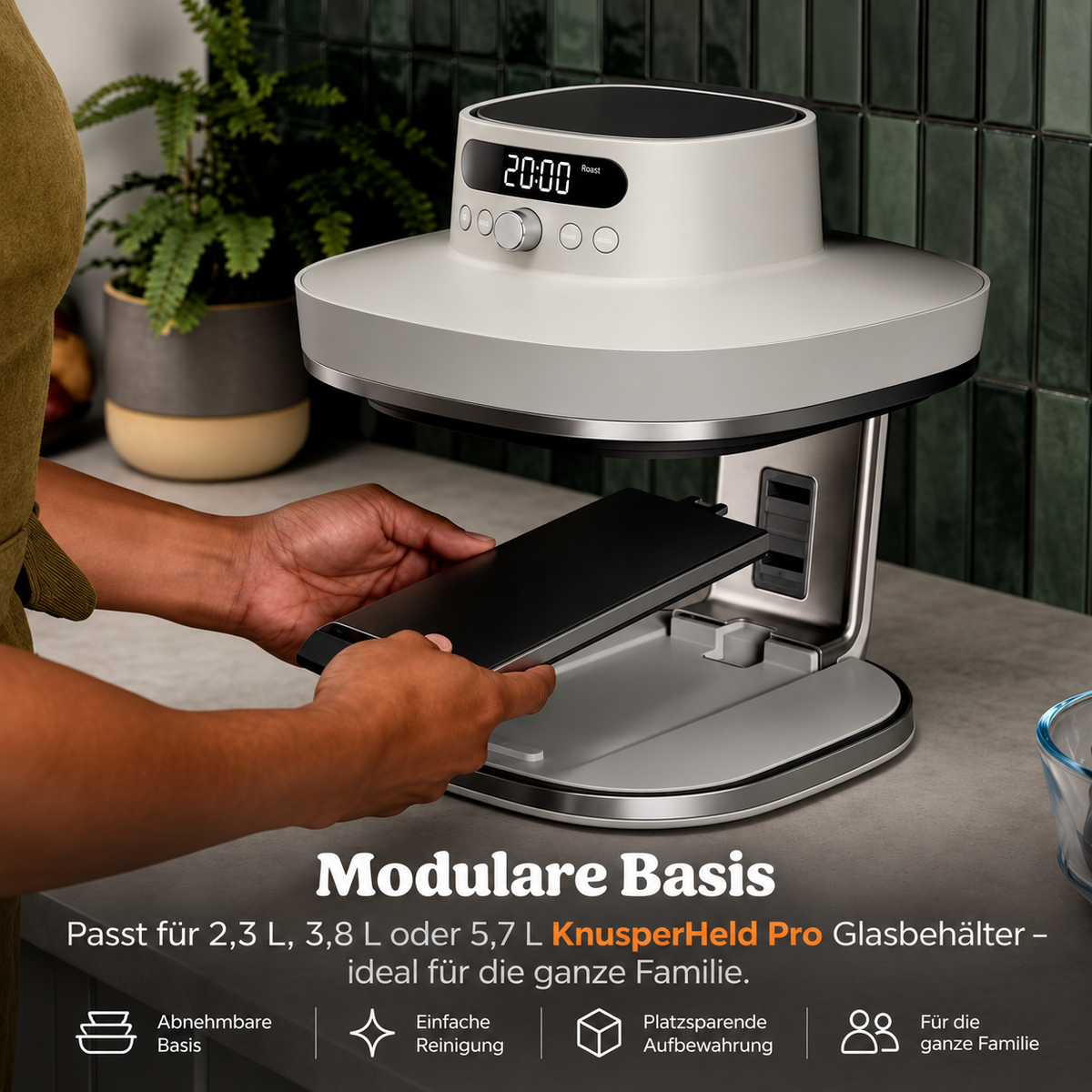 KnusperHeld PRO | 7-in-1 Glas-Air-Fryer