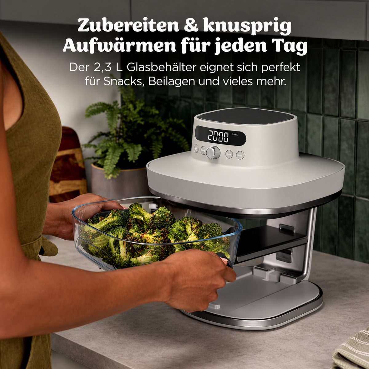 KnusperHeld PRO | 7-in-1 Glas-Air-Fryer