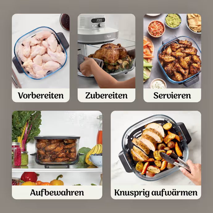 KnusperHeld PRO | 7-in-1 Glas-Air-Fryer